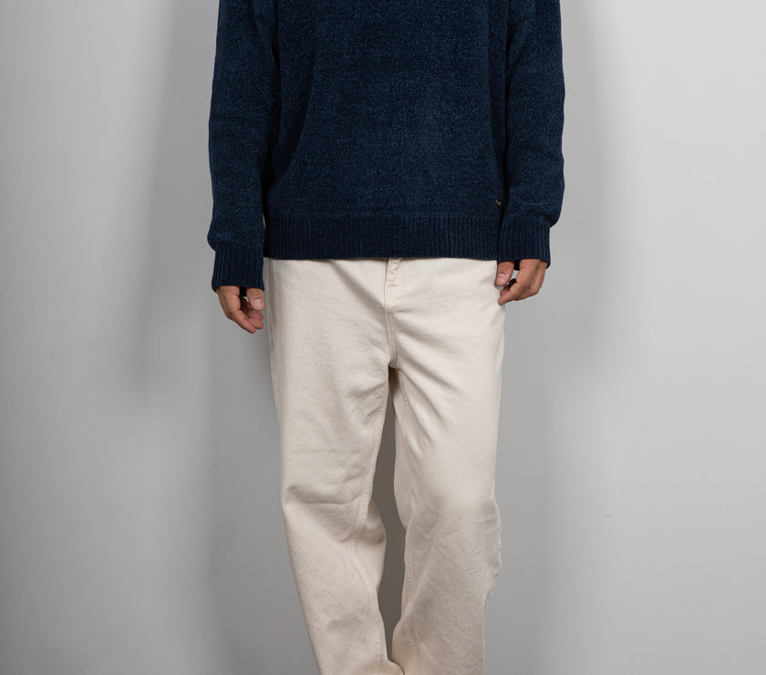 Maglione in ciniglia GIANNI LUPO - BLU GL525S