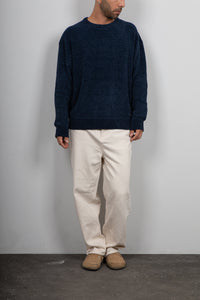 Maglione in ciniglia GIANNI LUPO - BLU GL525S