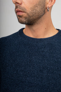 Maglione in ciniglia GIANNI LUPO - BLU GL525S