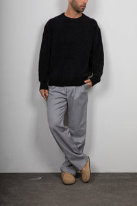 Maglione in ciniglia GIANNI LUPO - NERO GL525S