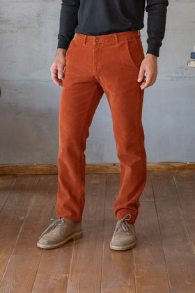 Pantalone velluto SQUAD2 - TERRACOTTA REE