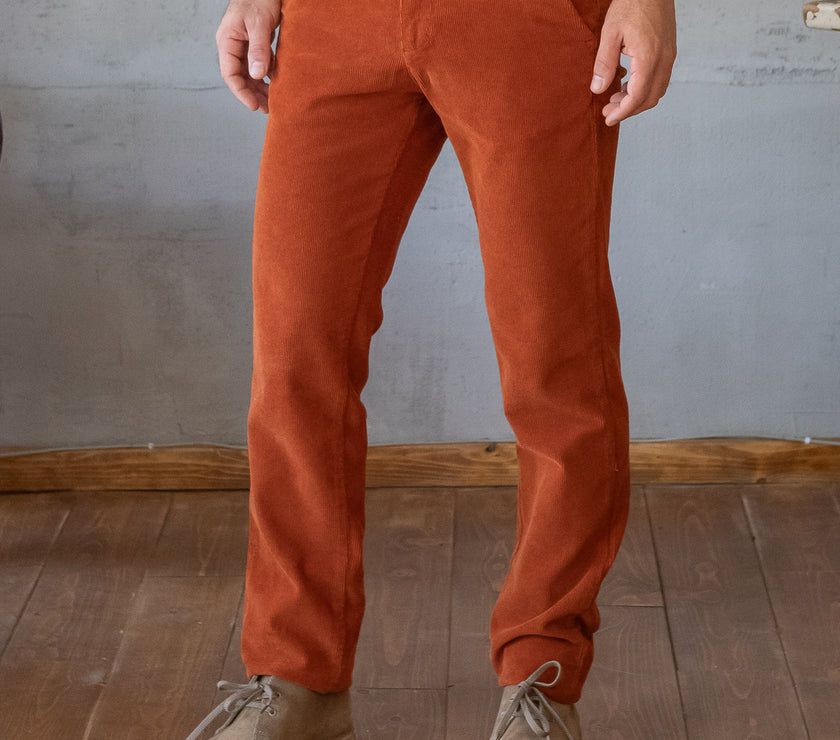 Pantalone velluto SQUAD2 - TERRACOTTA REE
