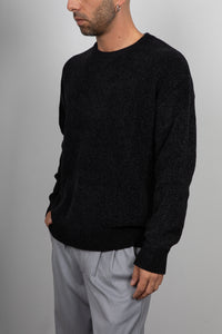 Maglione in ciniglia GIANNI LUPO - NERO GL525S