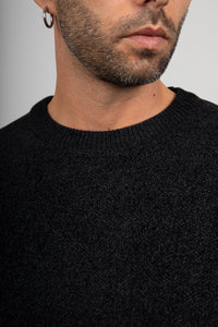 Maglione in ciniglia GIANNI LUPO - NERO GL525S