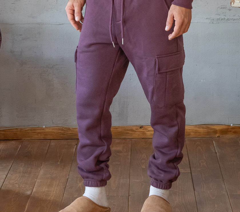 Pantaloni felpati TELAMIRA - BORGOGNA BTF0034