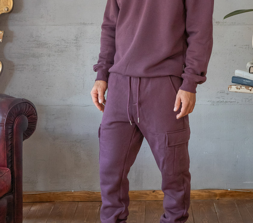 Pantaloni felpati TELAMIRA - BORGOGNA BTF0034