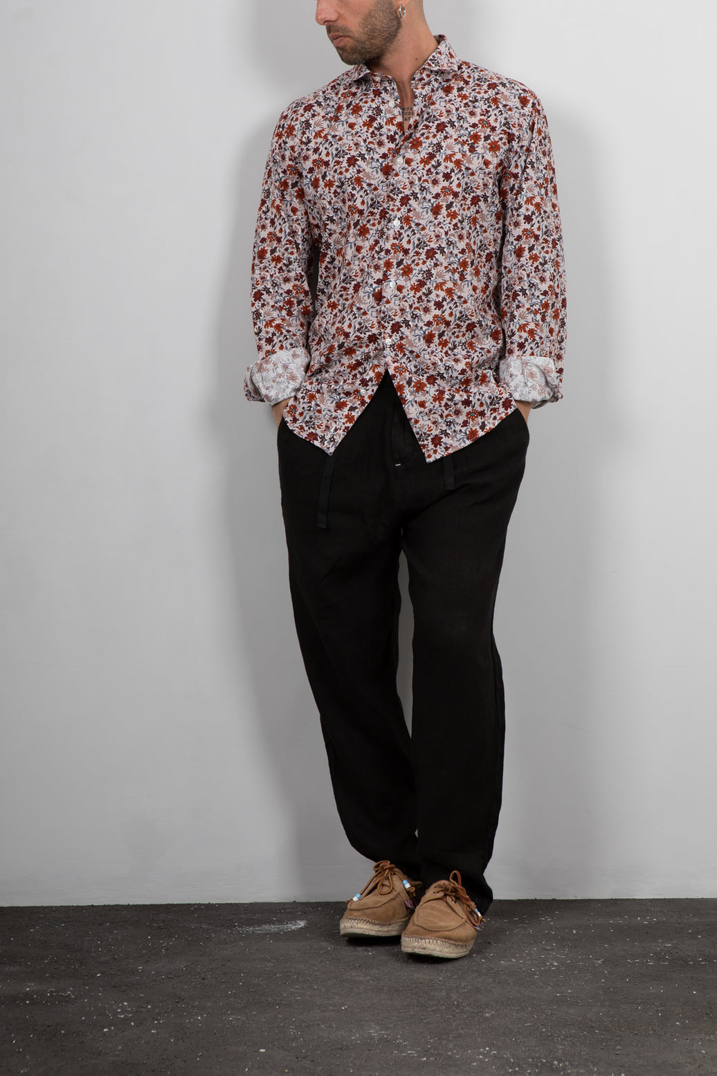 TELAMIRA-TAHITI FANTASY cotton/linen shirt 