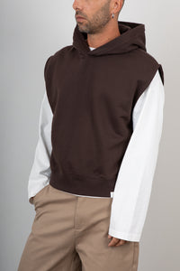 Smanicato in felpa WOC - MILLER CIOCCOLATO