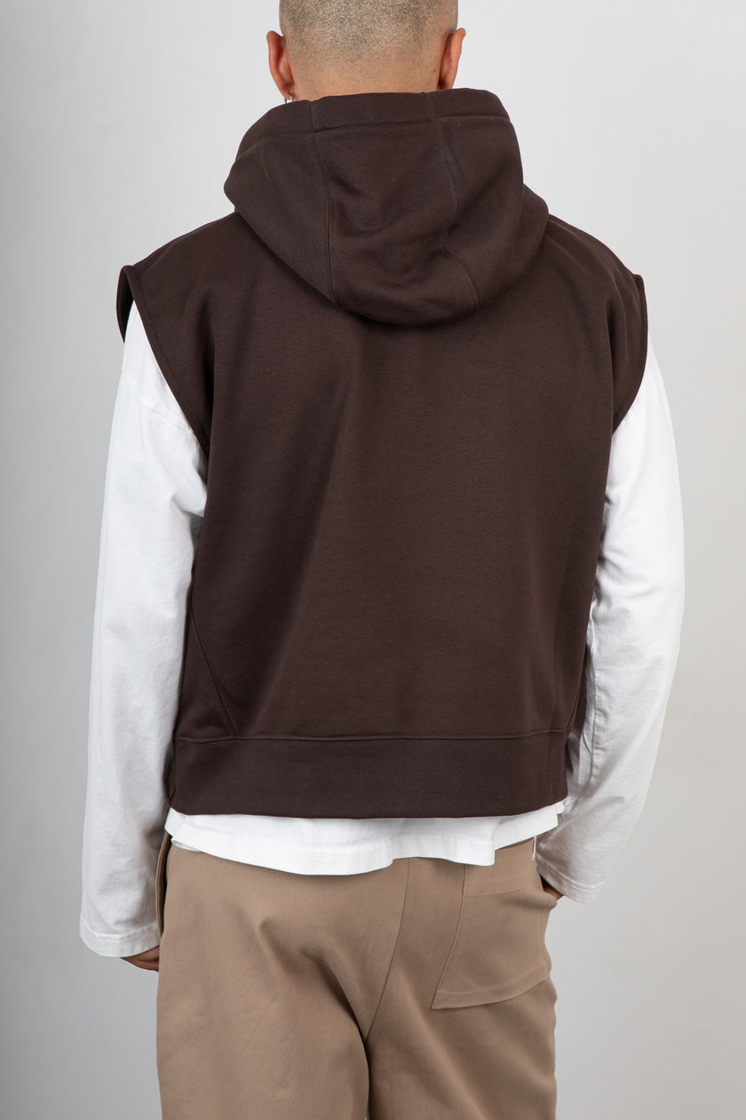 Smanicato in felpa WOC - MILLER CIOCCOLATO