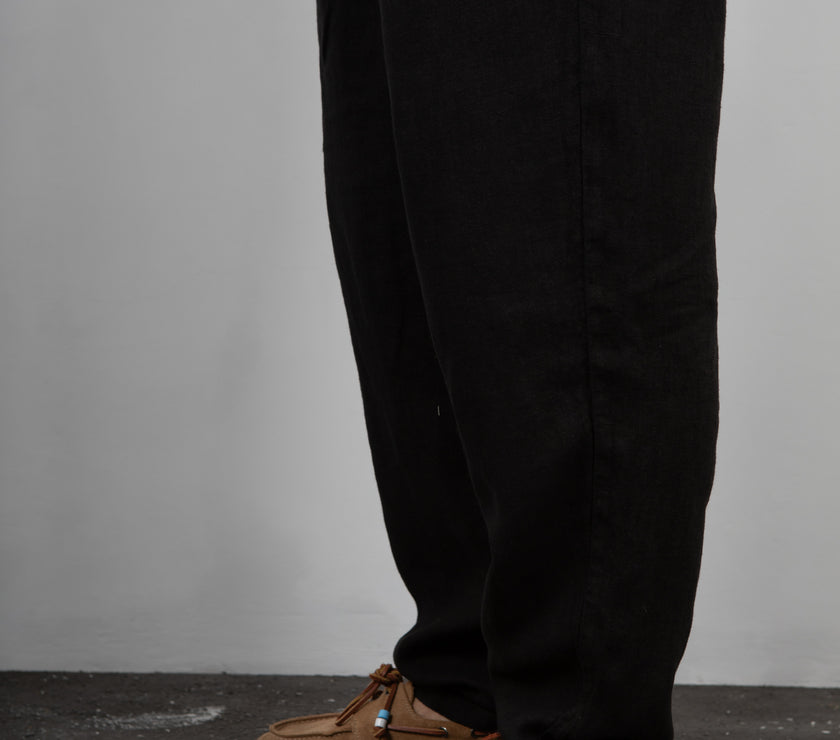 BERNA trousers 100% LINEN-WALNUT 243422