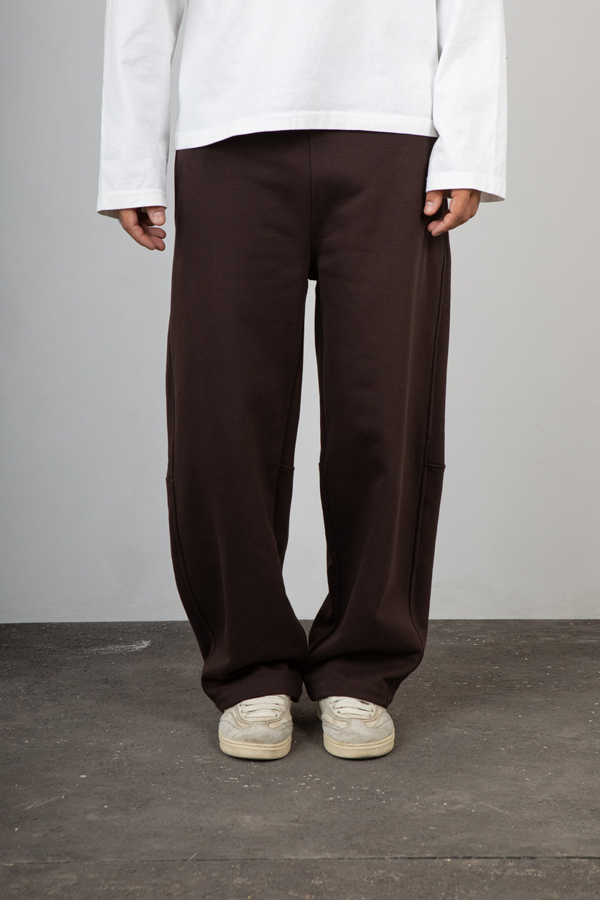 Pantalone baloon in felpa WOC - SALINAS CIOCCOLATO