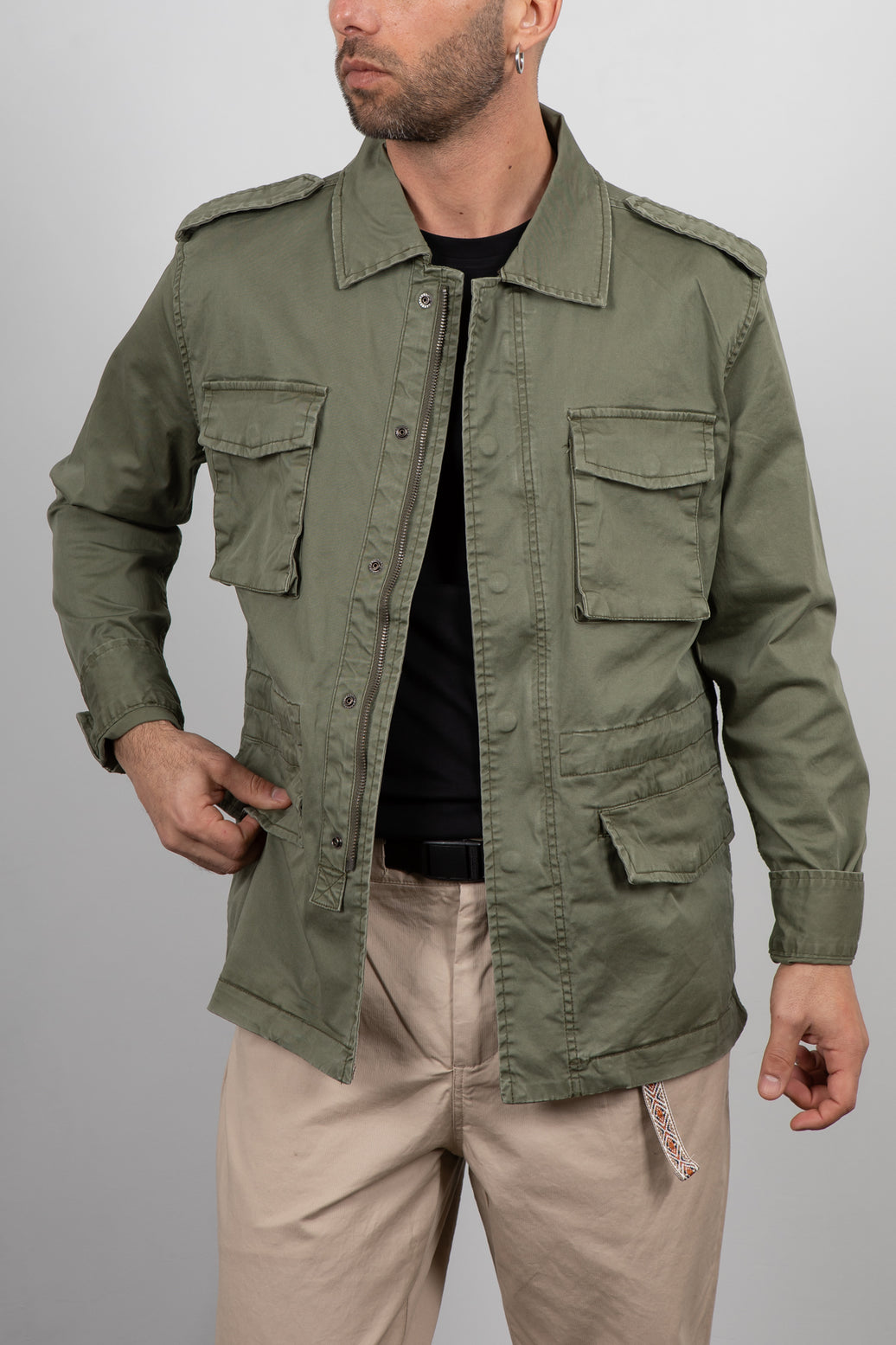 FIELD JACKET TELAMIRA-BTG051 VERDE
