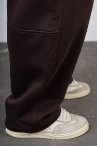 Pantalone baloon in felpa WOC - SALINAS CIOCCOLATO