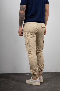 Pantalone cargo SQUAD2 - CREMA ARGENTATI