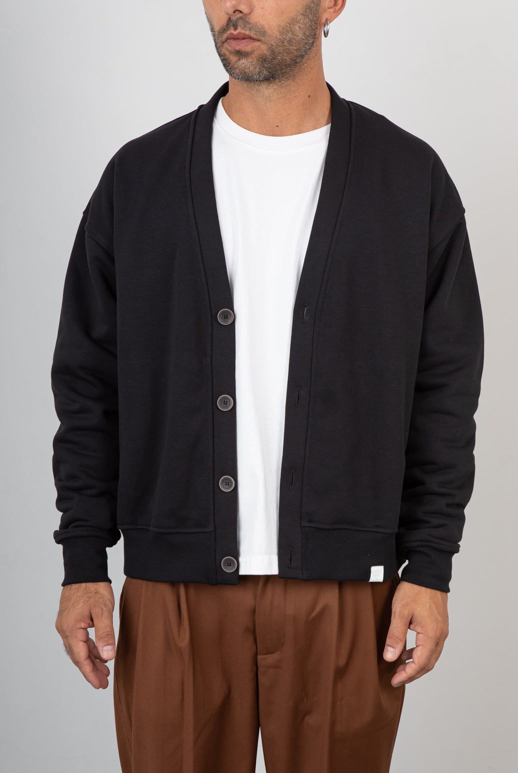 Cardigan in felpa WOC - SAN FRANCISCO NERO