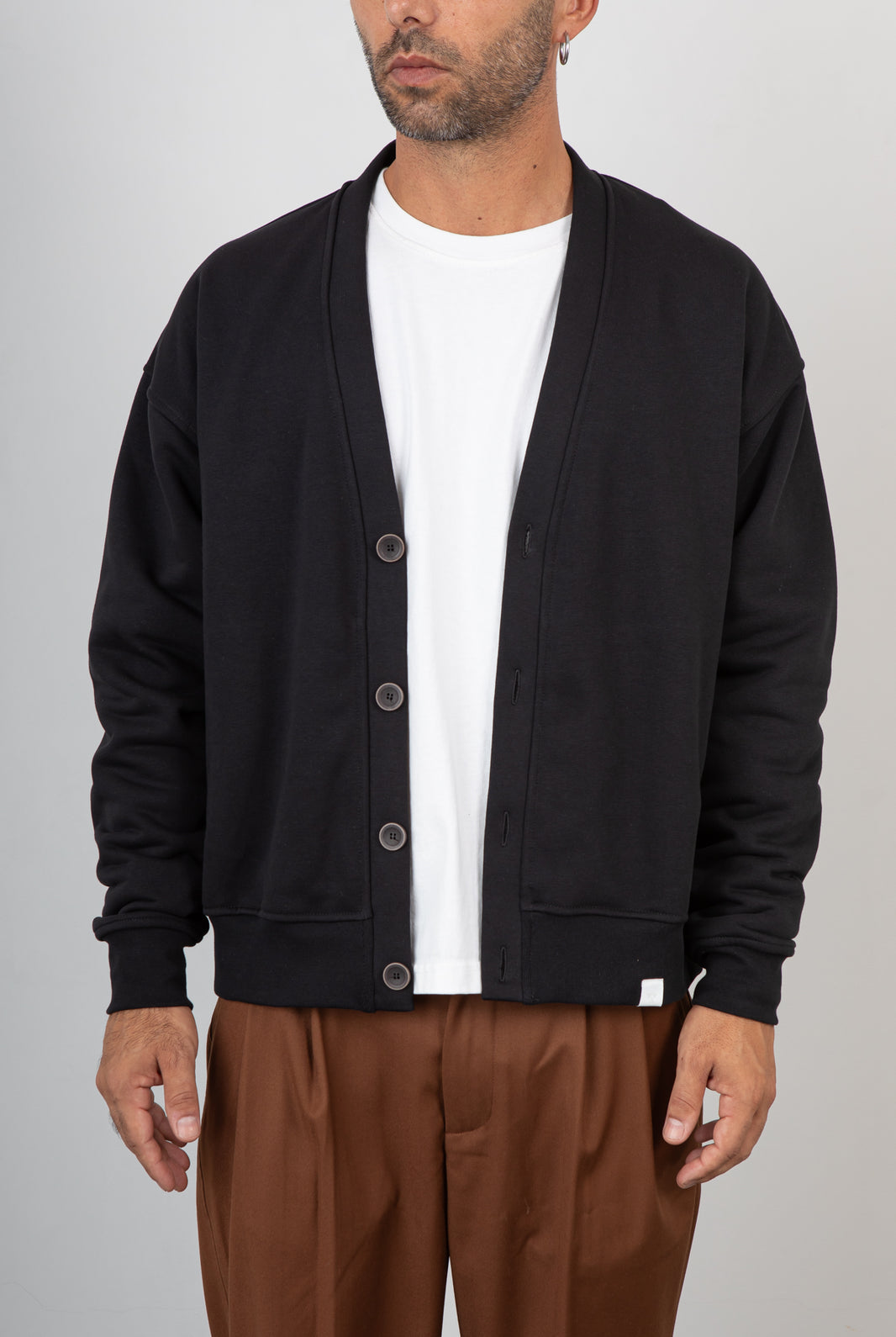 Cardigan in felpa WOC - SAN FRANCISCO NERO
