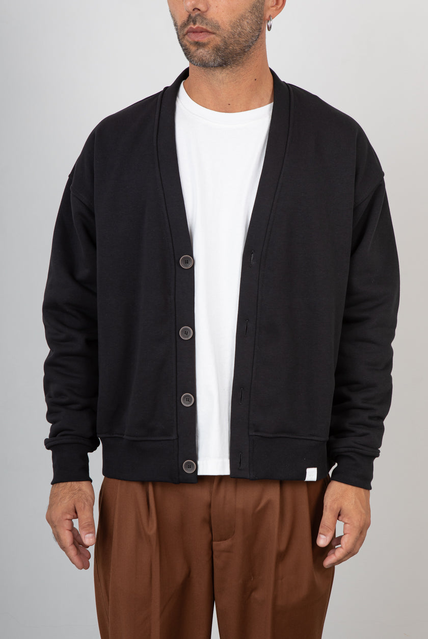 Cardigan in felpa WOC - SAN FRANCISCO NERO
