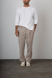 Pantalone fresco lana WOC - MARACAIBO SABBIA
