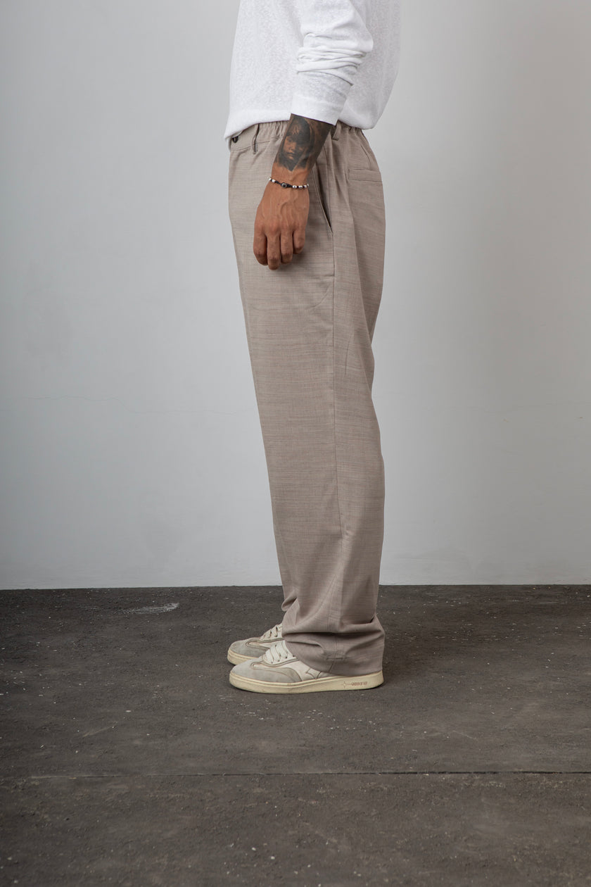 Pantalone fresco lana WOC - MARACAIBO SABBIA