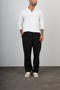 Pantalone fresco lana WOC - MARACAIBO NERO