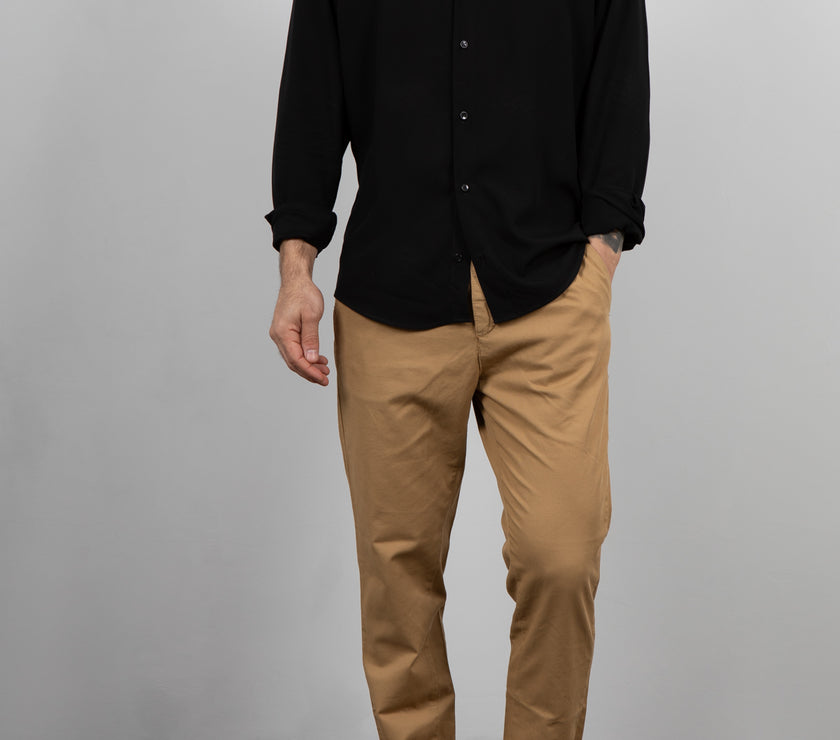 TELAMIRA-VENTURA BLACK shirt 100% VISCOSE 