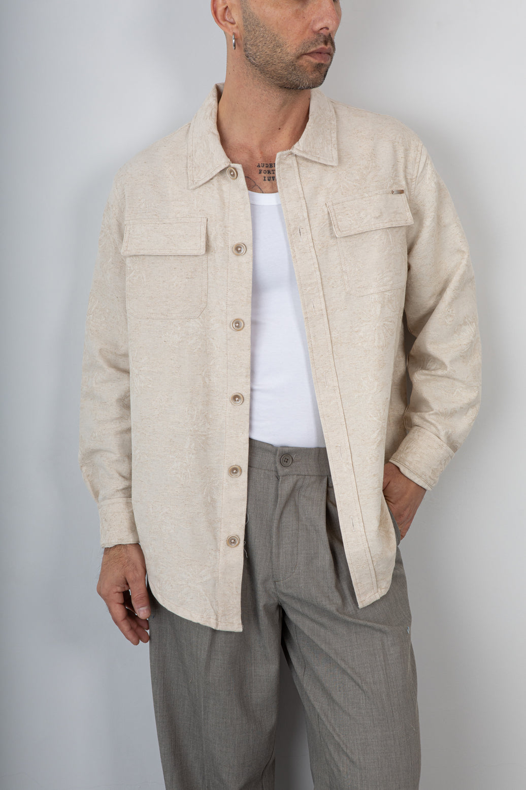 Giacca camicia GIANNI LUPO-GL1014TB-SABBIA