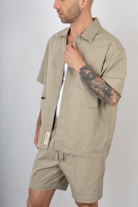 Camicia WOODBIRD-2616-703 STONE