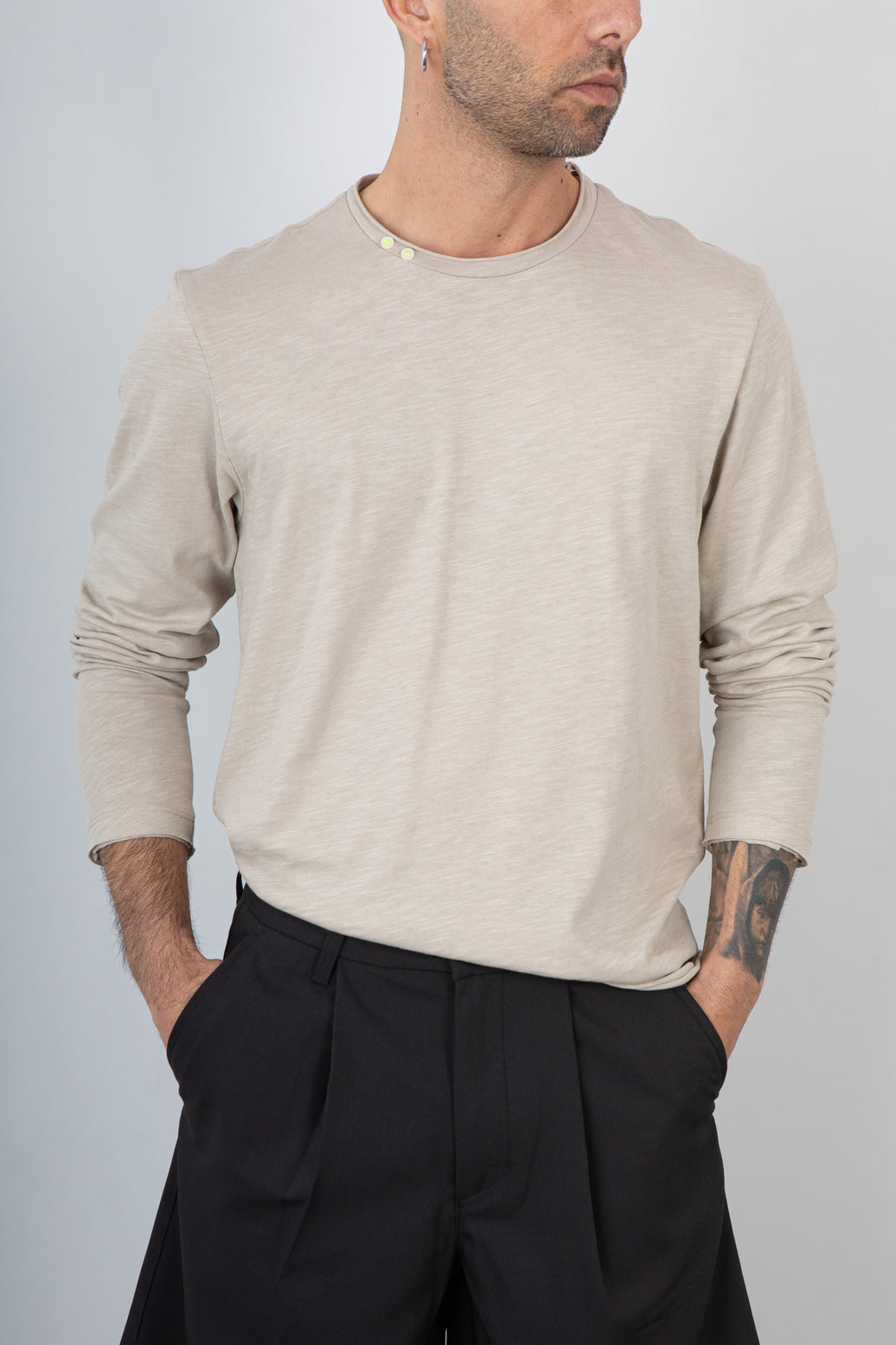 T-Shirt lunga TREZ-JSB3 BEIGE
