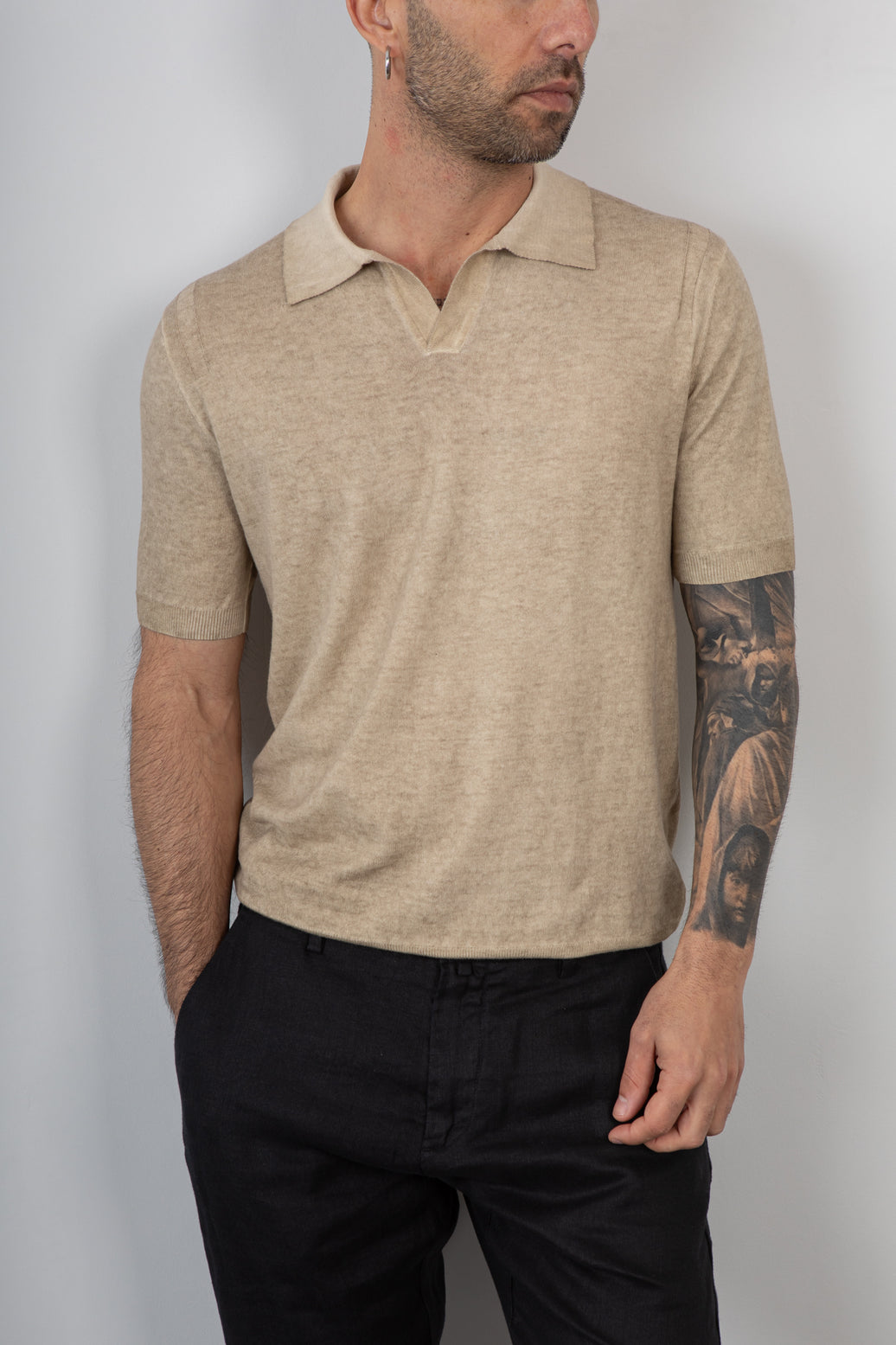Polo TELAMIRA-RTM06088 BEIGE