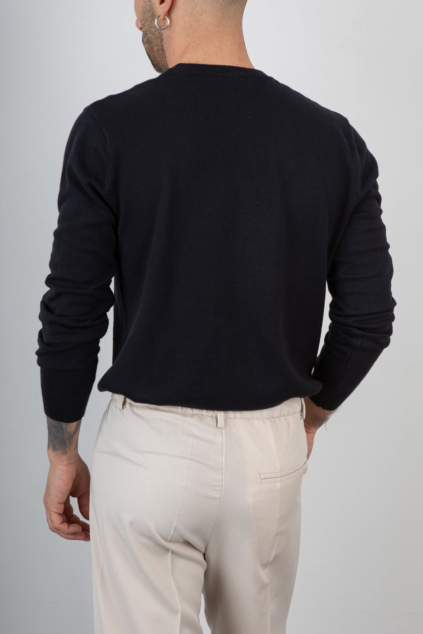 Maglia girocollo TELAMIRA-MV009 NERO