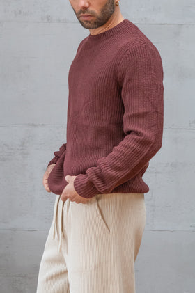 Maglione costa inglese TELAMIRA - BORDEAUX MV032