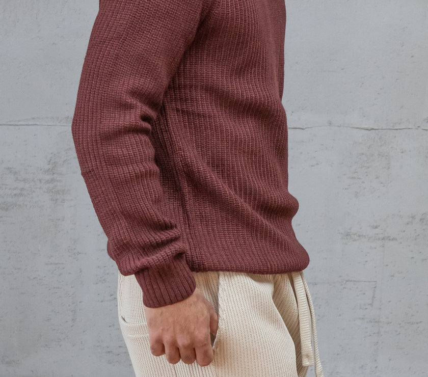 Maglione costa inglese TELAMIRA - BORDEAUX MV032