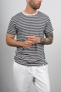 0VER-D STRIPED T-SHIRT-OE1S2S4T41