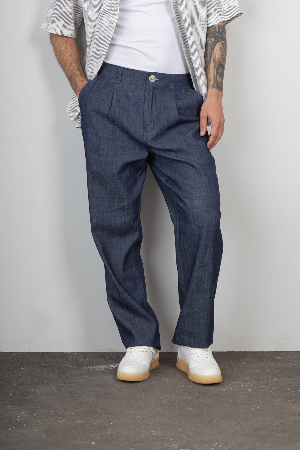 Pantalone Chambray ANERKJENDT-902198