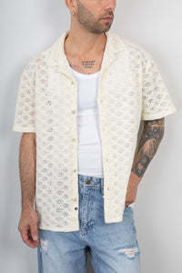 Camicia Crochet ANERKJENDT-902262 TOFU