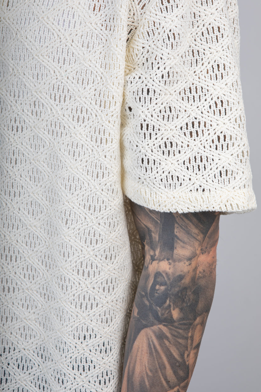 Camicia Crochet ANERKJENDT-902262 TOFU