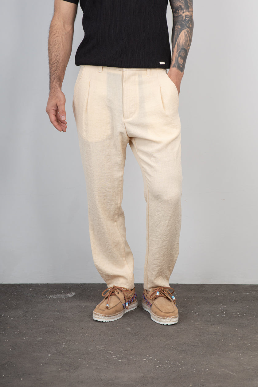 Pantalone sartoriale SQUAD2 - PEGASO BURRO