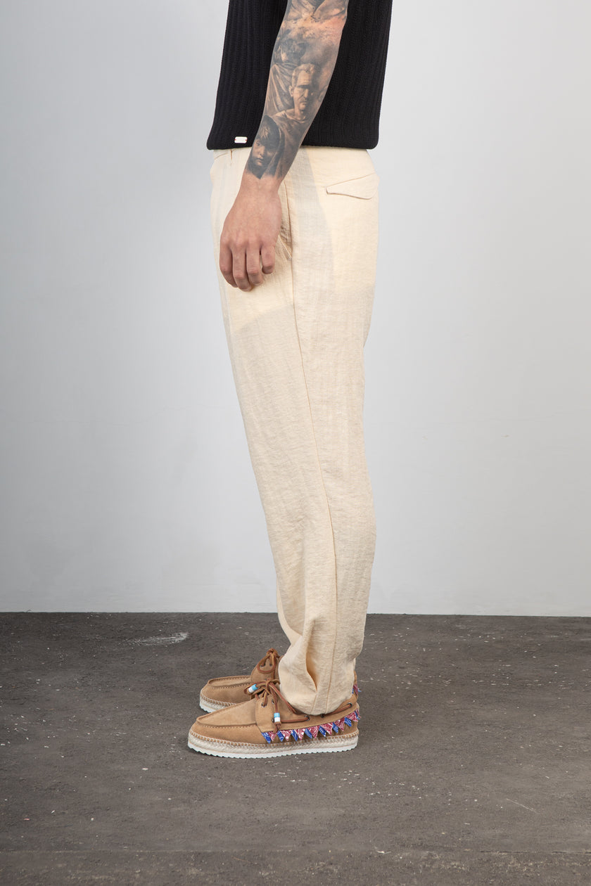 Pantalone sartoriale SQUAD2 - PEGASO BURRO