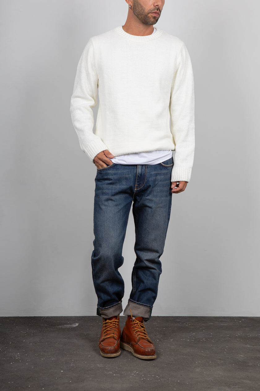 Maglione in ciniglia SQUAD2 - PANNA MA424