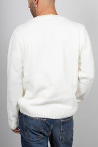 Maglione in ciniglia SQUAD2 - PANNA MA424