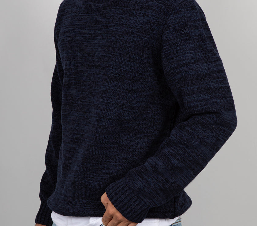 Maglione in ciniglia SQUAD2 - BLU SCURO MA424