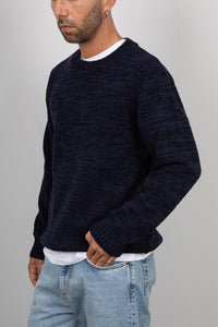 Maglione in ciniglia SQUAD2 - BLU SCURO MA424