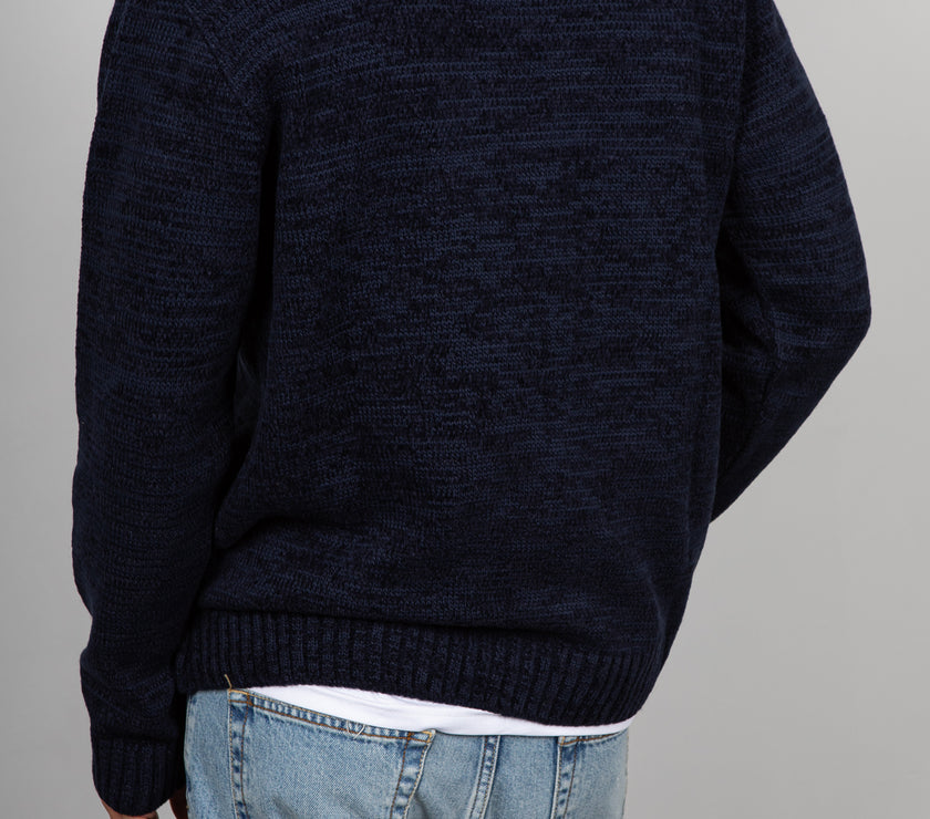 Maglione in ciniglia SQUAD2 - BLU SCURO MA424