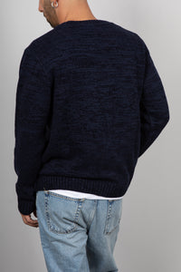 Maglione in ciniglia SQUAD2 - BLU SCURO MA424