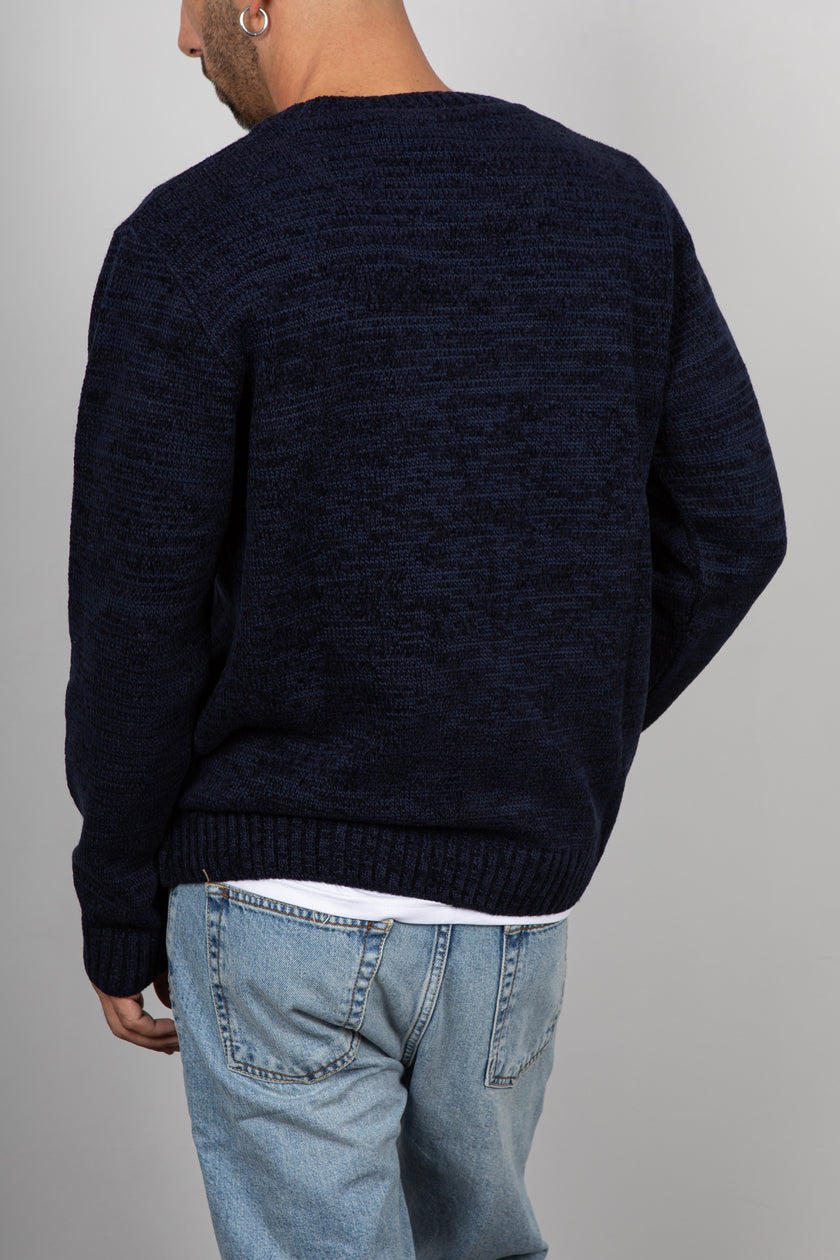 Maglione in ciniglia SQUAD2 - BLU SCURO MA424