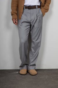 Pantalone palazzo SQUAD - GRIGIO CH BARRA