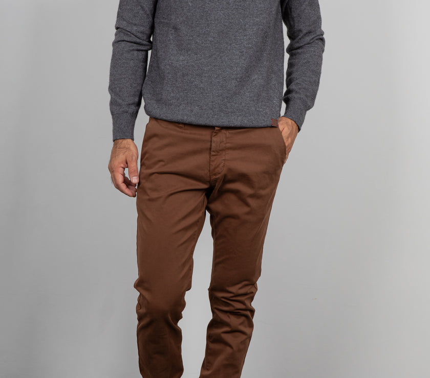 Maglione cashmere GIANNI LUPO - GRIGIO GL383S