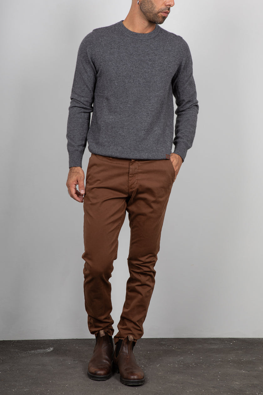 Maglione cashmere GIANNI LUPO - GRIGIO GL383S