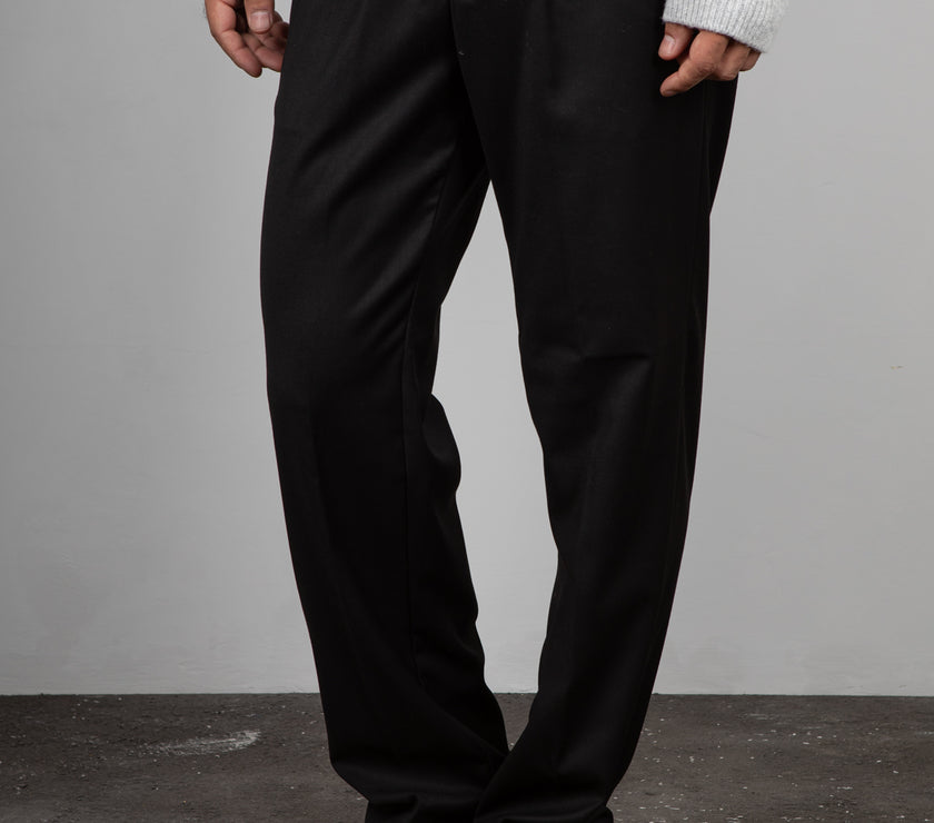 Pantalone palazzo SQUAD - NERO BARRA
