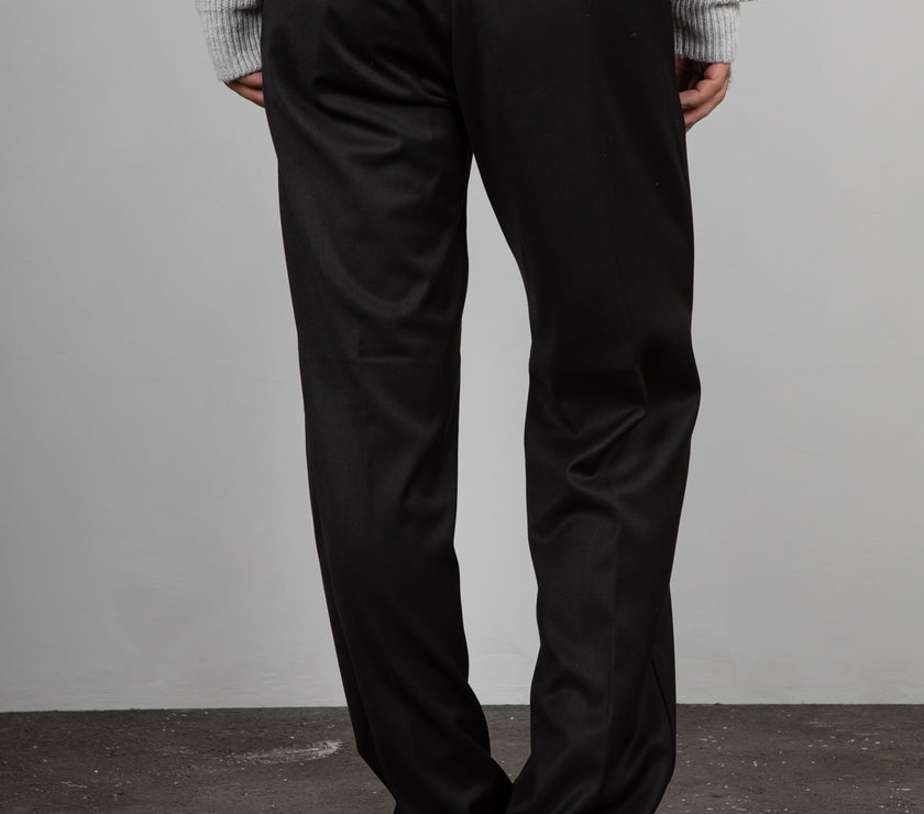 Pantalone palazzo SQUAD - NERO BARRA